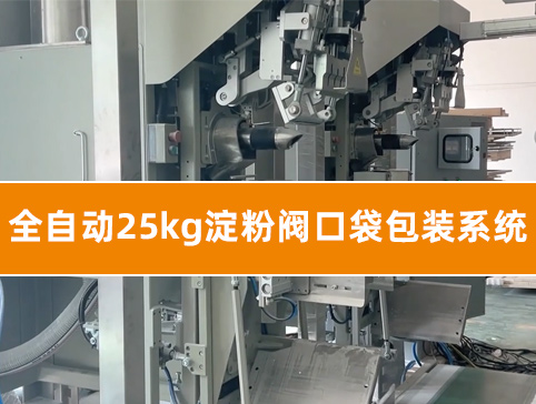 全自动阀口袋包装系统（25公斤淀粉）