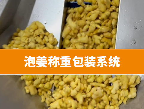 泡姜称重包装系统