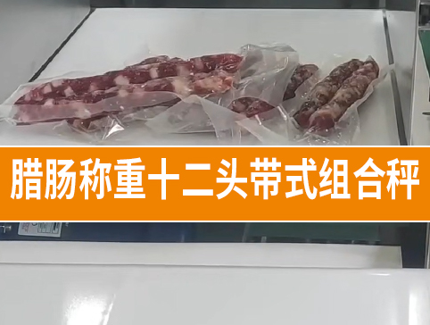 腊肠称重十二头带式组合秤