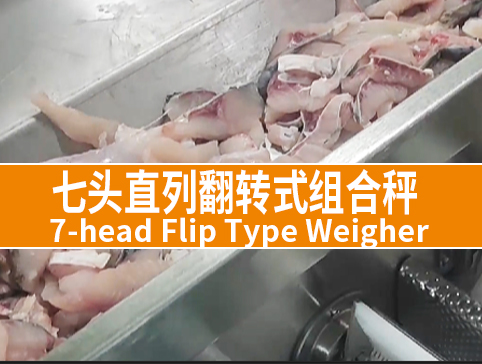 七头直列翻转式组合秤